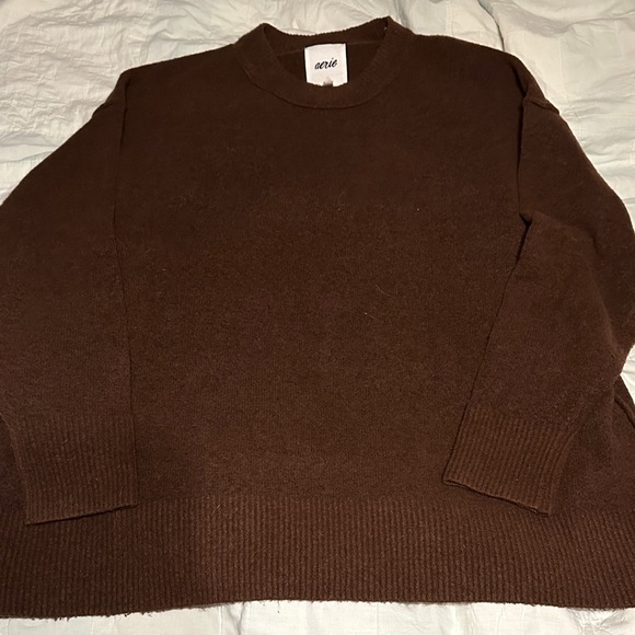 Aerie Unreal Deep Earth Crewneck Sweater - Picture 1 of 4